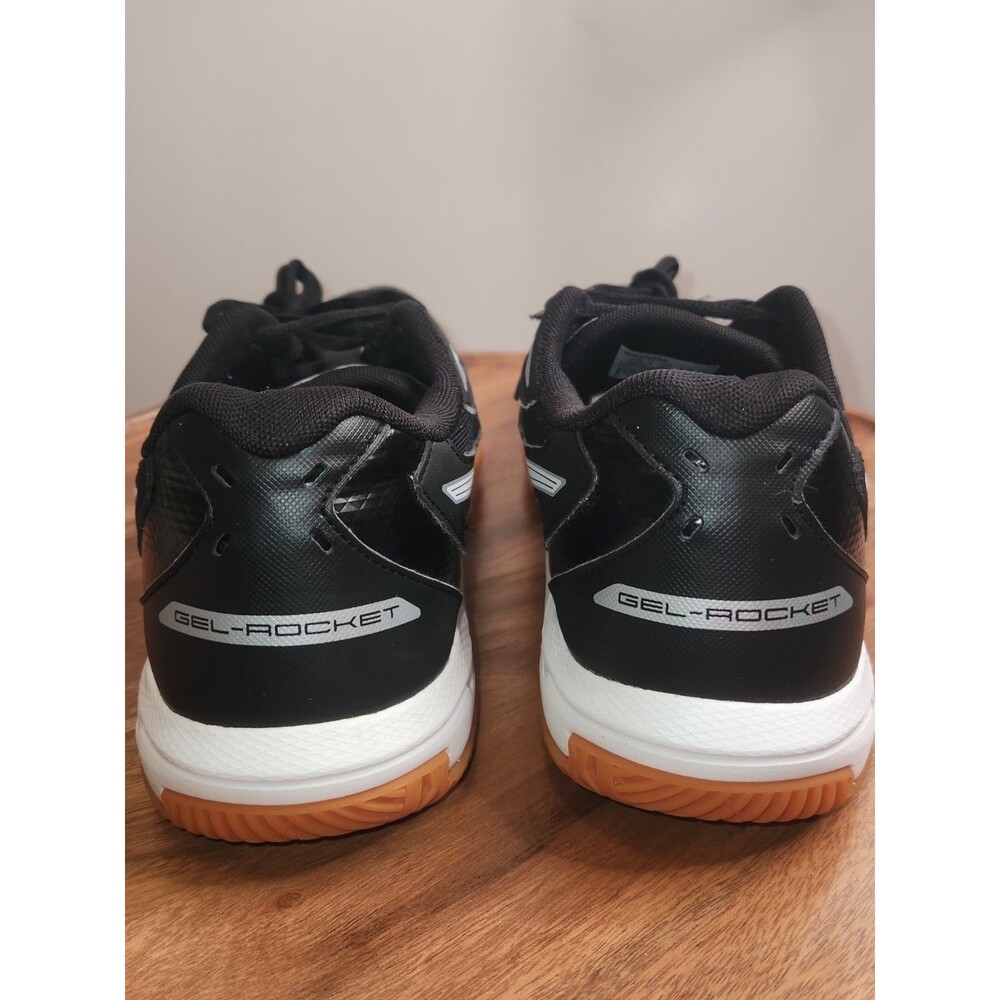 Asics Women's GEL-Rocket 10 black & white court & volleyball shoes. US Size 9.5 - Picture 2 of 16